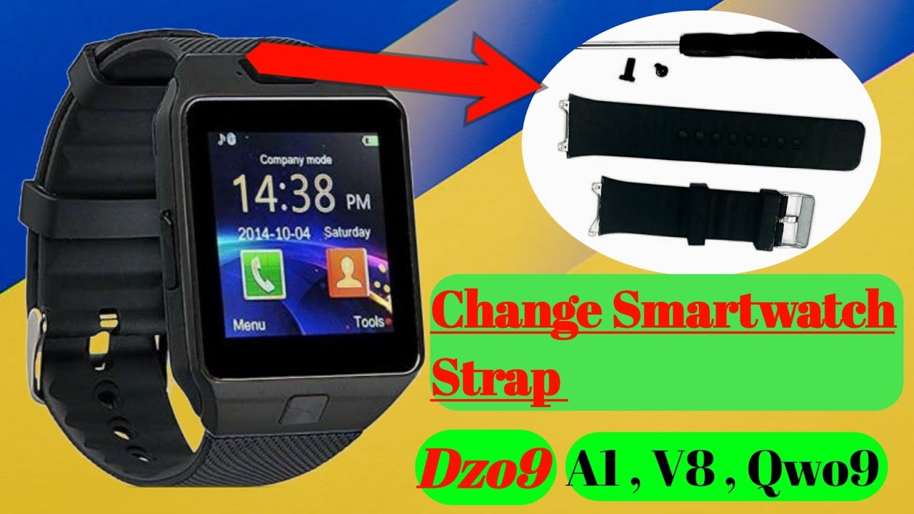 How To Change Strap Of Dzo9 Smartwatch ? #smartwatchclub #dz09smartwatch