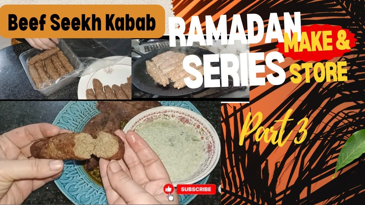 Beef Seekh Kabab, restaurant style Seekh Kabab, Make and Store, Ramadan Recipe 