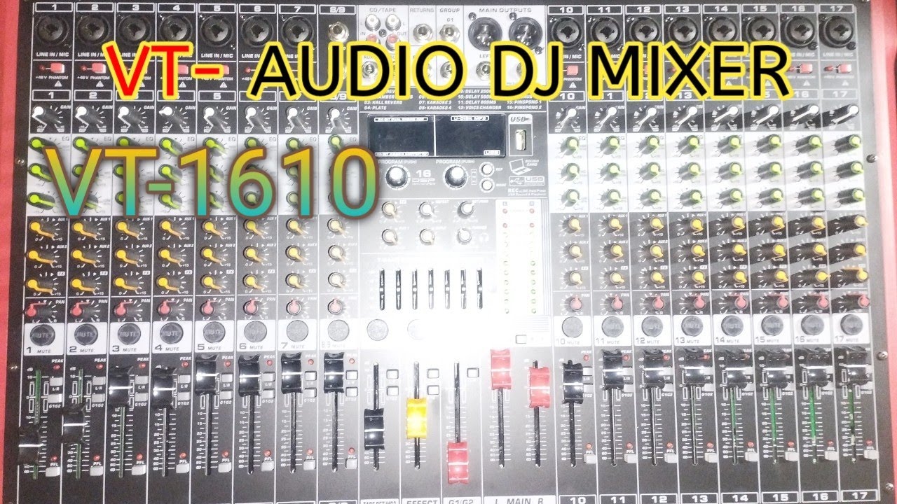 VT- AUDIO DJ MIXER CONSOL // VT - 1610 DJ MIXERS  / LOW PRICE 