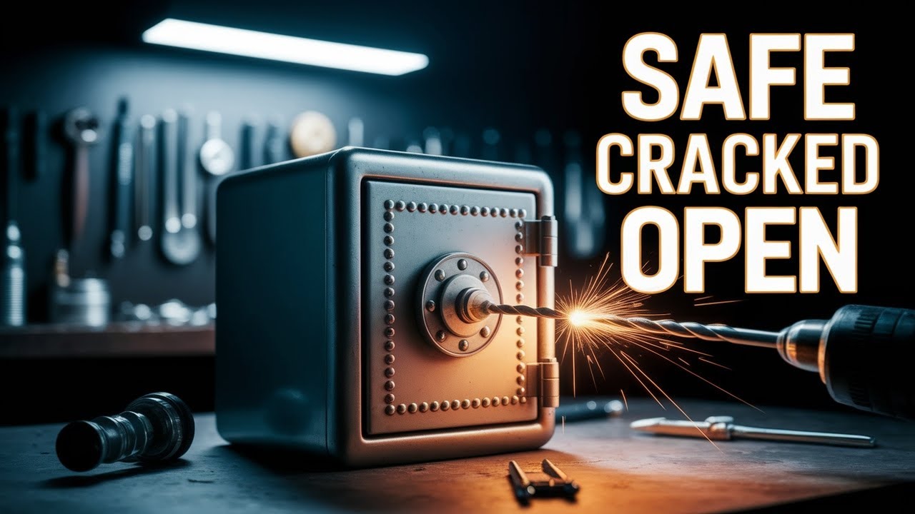 Drill open small safe #locksmith