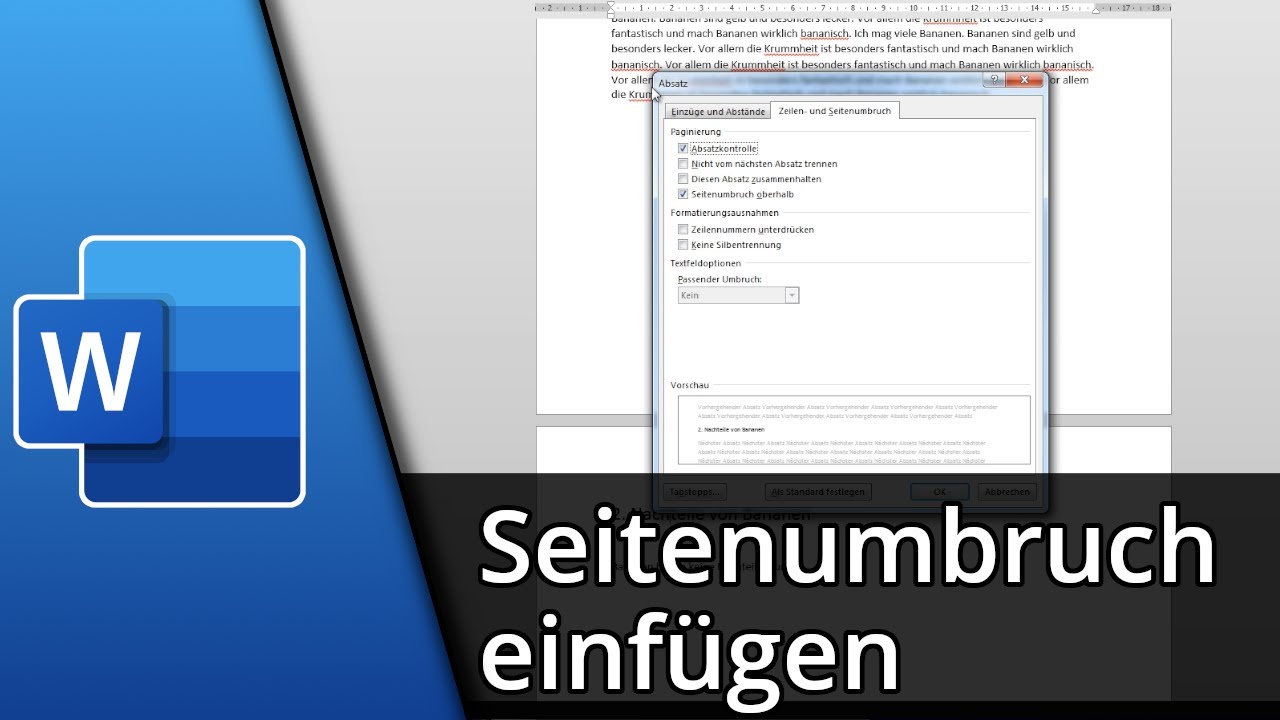 Seitenumbruch in Word einf&uuml;gen ✅ Tutorial
