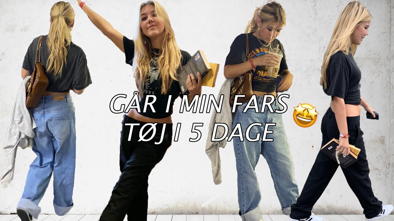 GÅR I MIN FARS TØJ I 5 DAGE! 😍PINLIGT ELLER COOL?
