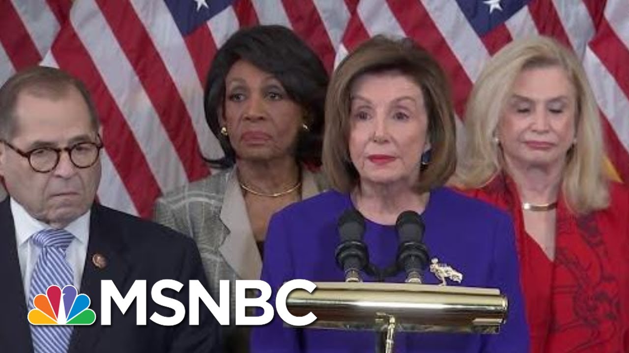 House Dems Charge Trump With &lsquo;High Crimes And Misdemeanors&rsquo; In Two Articles Of Impeachment | MSNBC