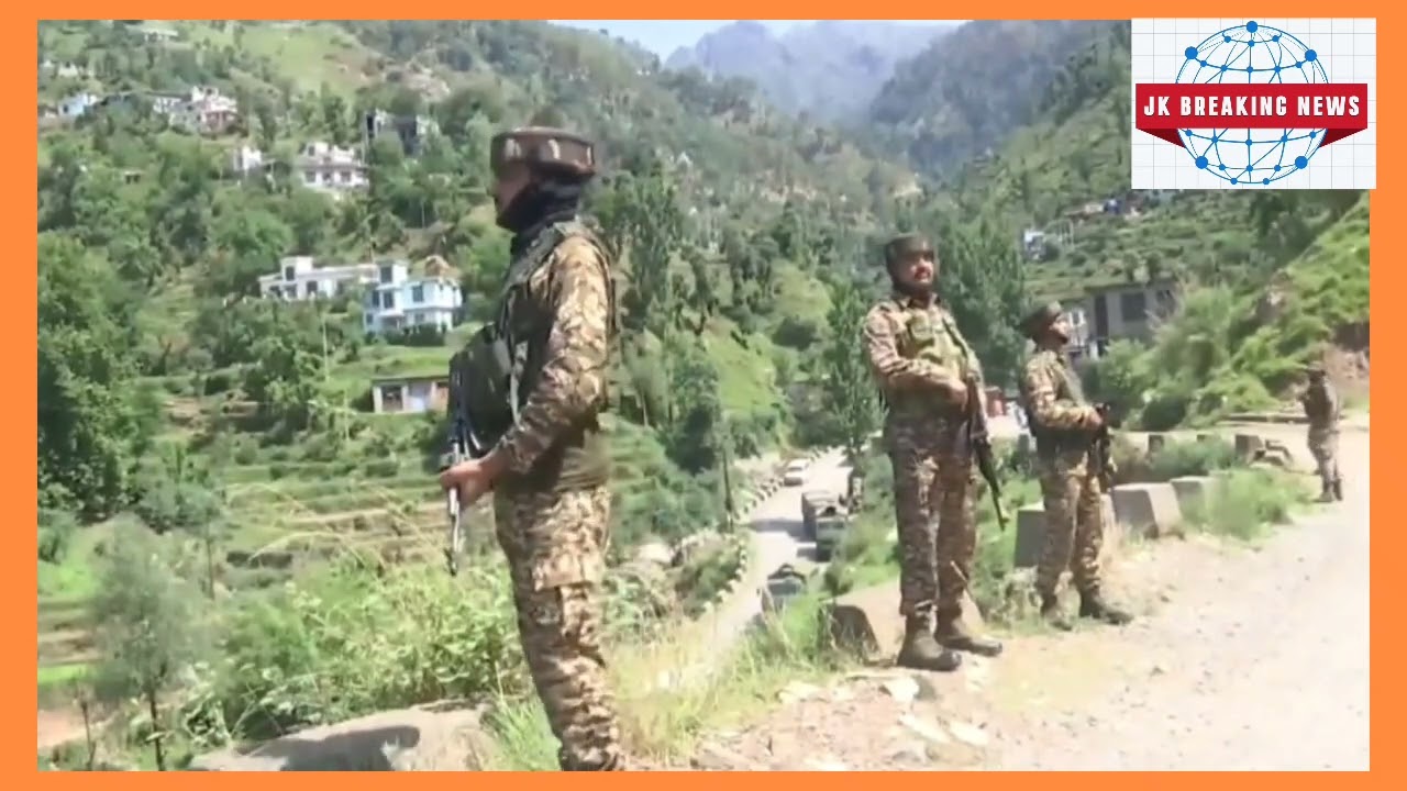  Rajouri, J&K: An anti-terror operation is  in the Gambhir Mughlan forest area of Manjakote sector