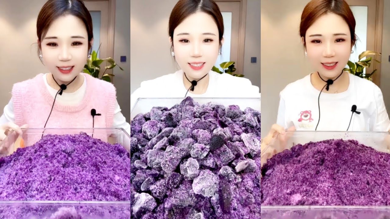PURPLE💜 ICE EATING|| ASMR YY LATEST PURPLE💜 SHAVED & JEWELRY ICE EATING || YY ICE EATING ||2 HOURS💥💥