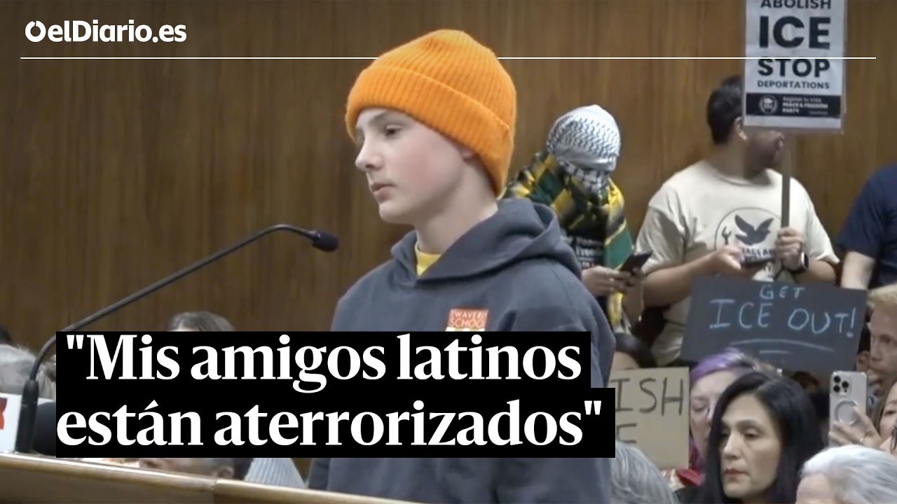 El discurso de un niño contra el ICE: 