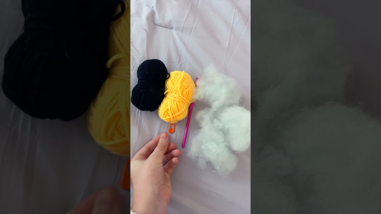 Crochet a bee!!!!! #crochet #bee comment what i should crochet next!!! #beefriend