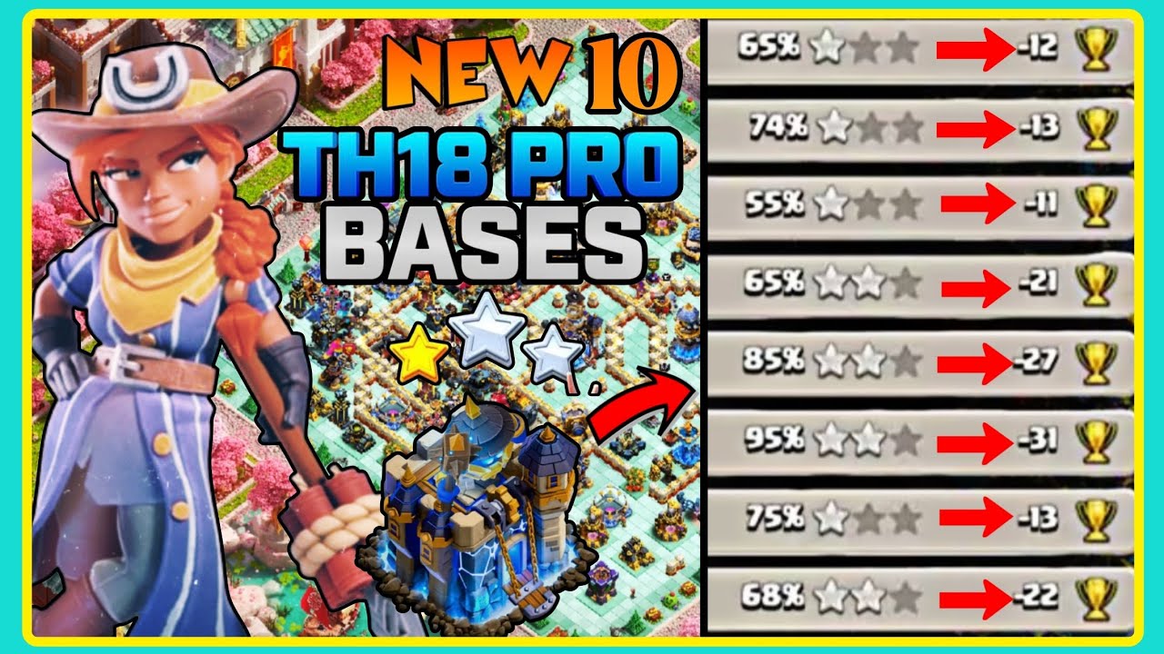 BEST TH18 WAR BASES IN 2026 LINK - TOP 10 TH18 WAR & LEGEND BASES WITH COPY LINK - CLASH OF CLANS 