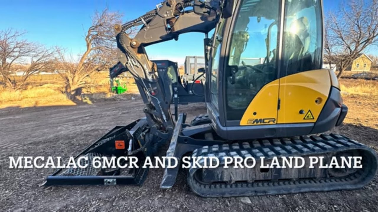 Mecalac 6MCR with a skid pro land plane