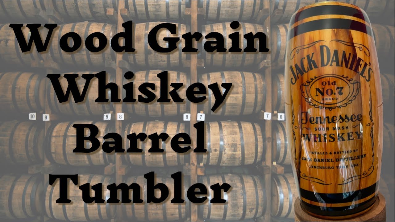 Wood Grain Whiskey Barrel Tumbler Tutorial