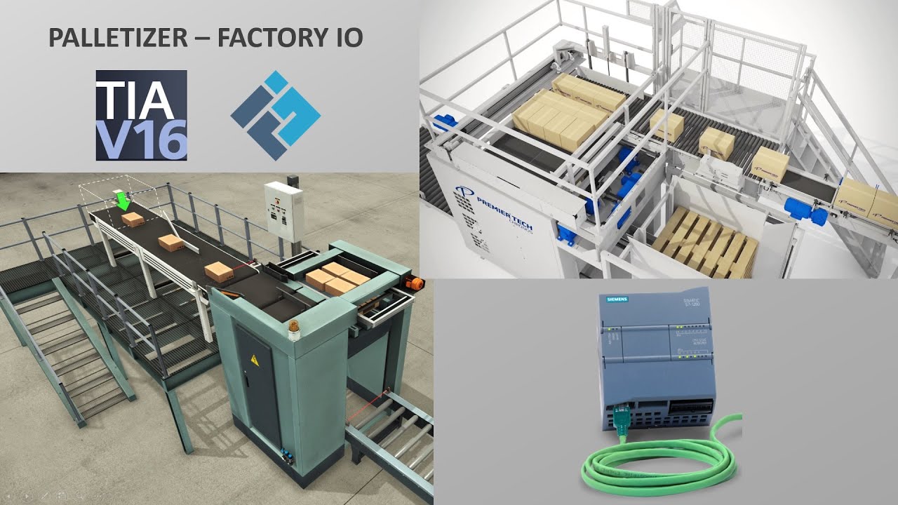 Palletizer Factory IO - Programacion completa Tia Portal