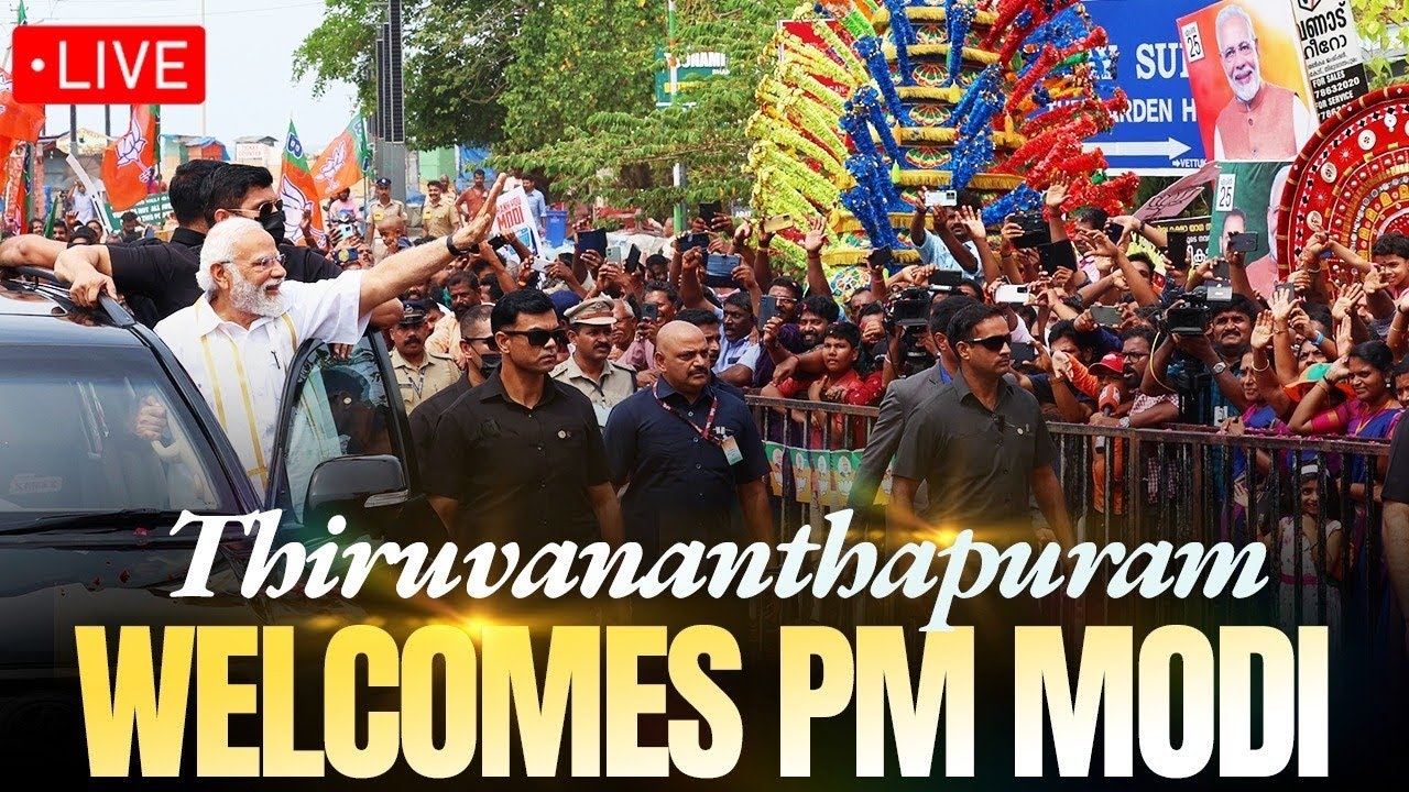 LIVE: PM Modi receives a warm welcome in Thiruvananthapuram, Kerala | NTV