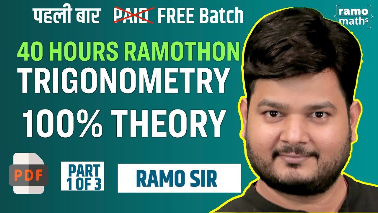 Complete Trigonometry Theory &  Questions for SSC CGL, CHSL, CDS, PART-1 of 3