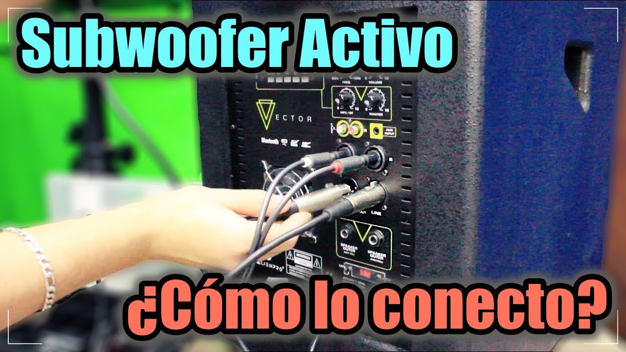 Tutorial: Subwoofer y bocinas activas - ¿Cómo conectarlas entre sí?