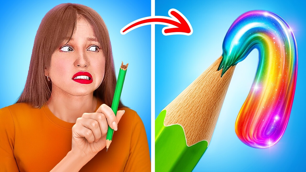 الأثرياء مقابل الفقراء مقابل فاحشي الثراء في مدرسة الفن: حيل الرسم🎨حرف يدوية لميزانية كل الآباء