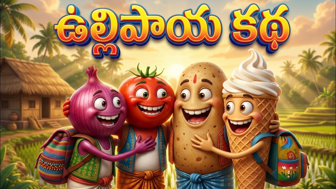 ఉల్లిపాయ కథ | పిల్లల కథలు| పంచతంత్ర కథలు| Telugu stories for kids| stories| Telugu Kathalu | కథలు