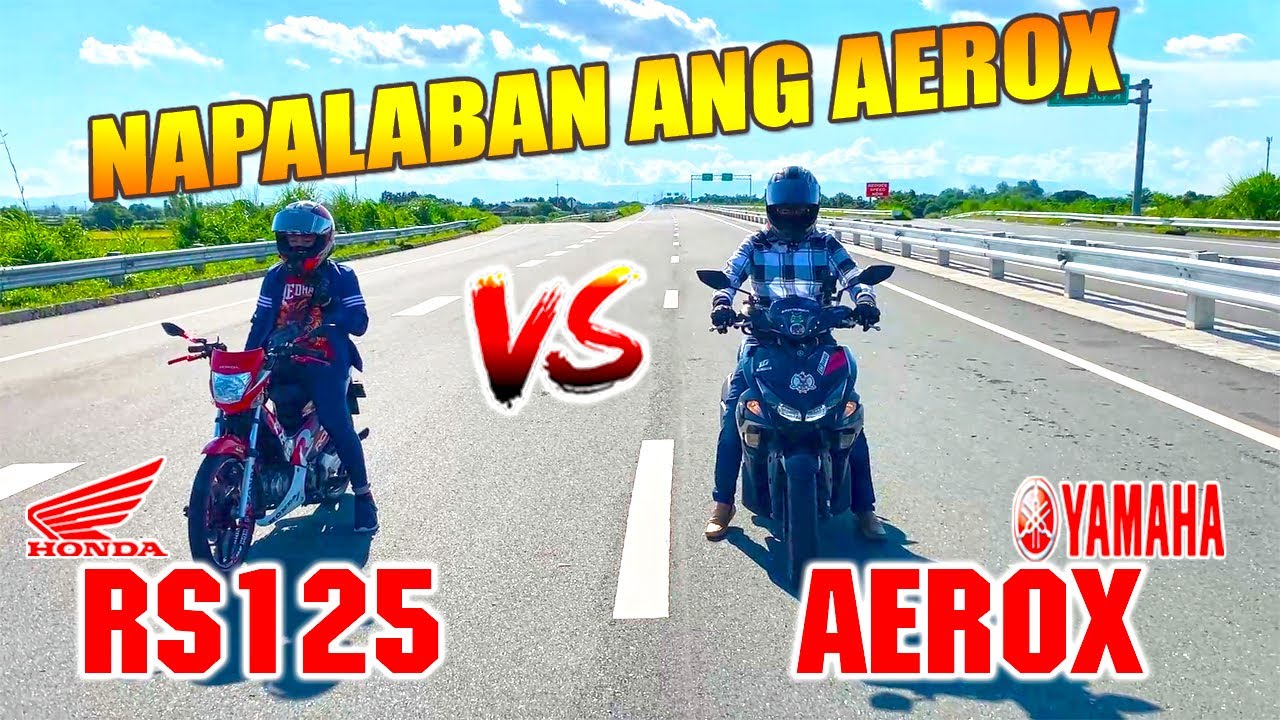 Yamaha Aerox 155 vs Honda RS125 Carb | Drag race
