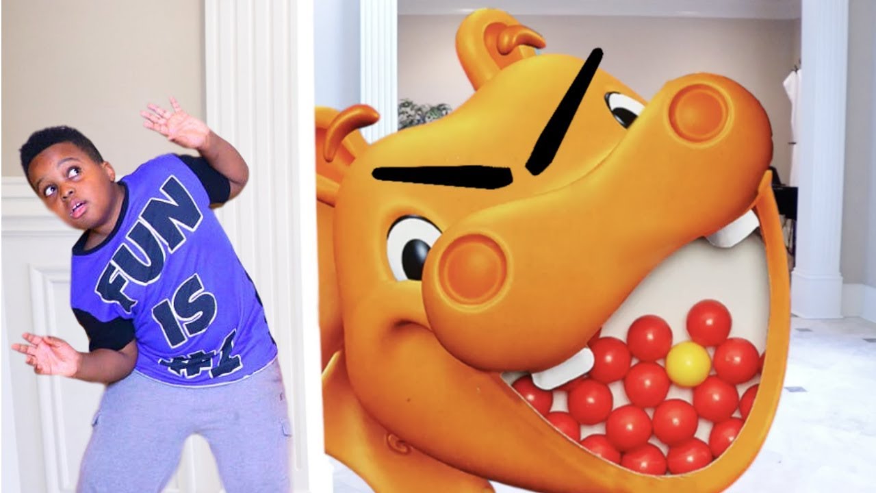 GIANT HUNGRY HUNGRY HIPPO vs Shiloh and Shasha - Onyx Kids