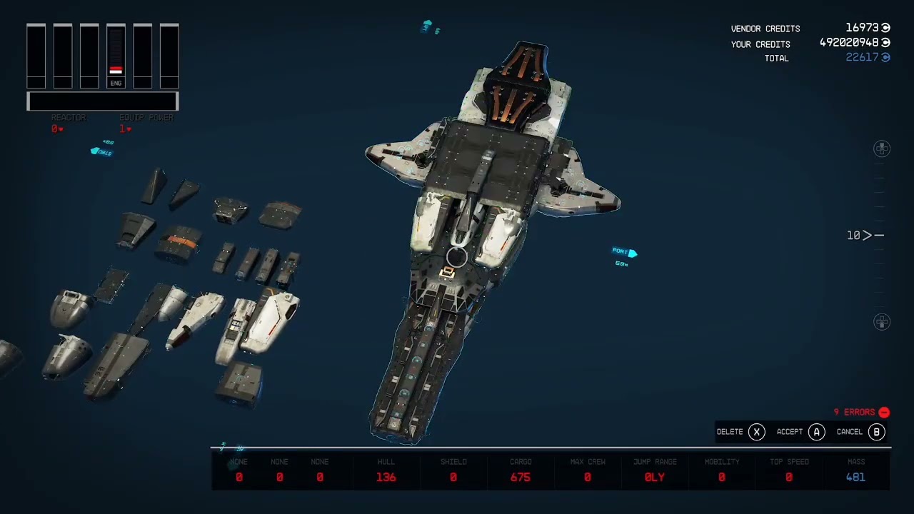 Starfield Ships: Building from scratch - Va'ruun/Alien aesthetic