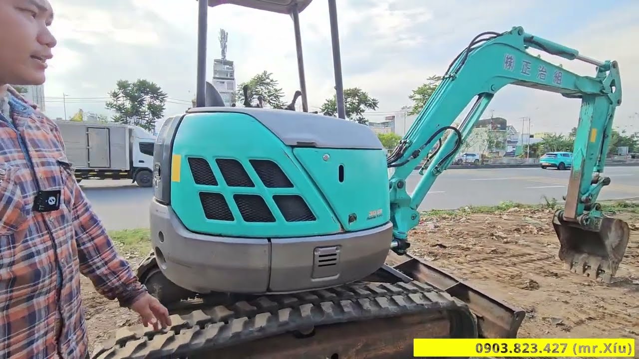 (Đã bán) Review xe cuốc gàu 0.15 Kobelco SK30SR-2 (sx 2003) đời cao đằm chắc mạnh.