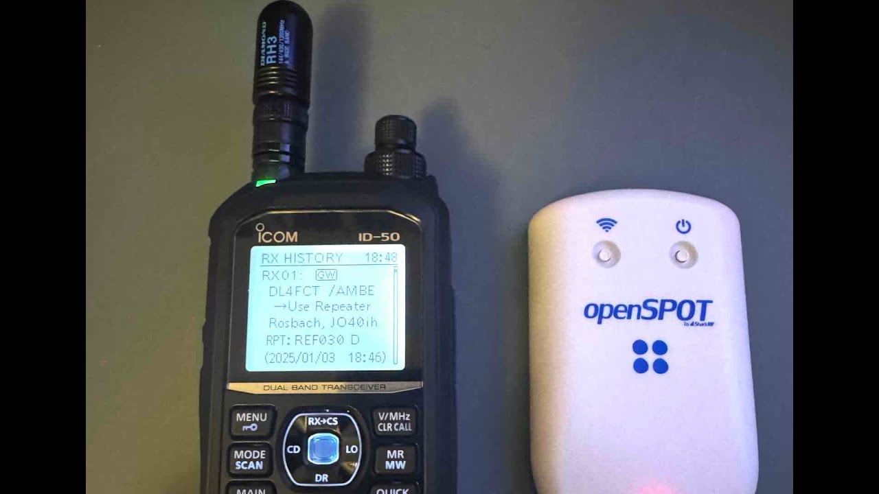 Icom ID-50, ID-52 programming OpenSPOT 4 Pro