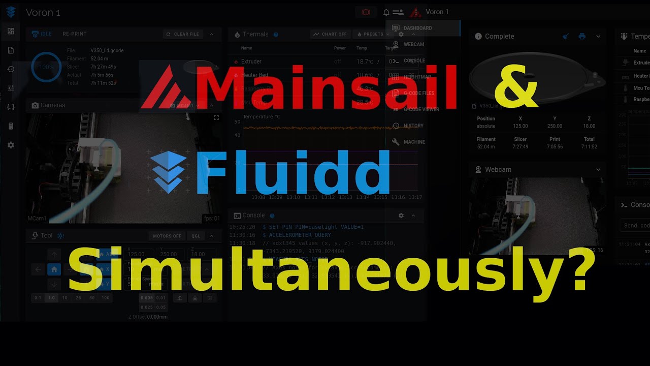Run Fluidd and Mainsail Simultaneously on the same Raspberry Pi with the same 3D Printer?