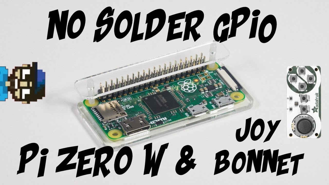 NO SOLDER GPIO FOR PI ZERO W & JOY BONNET!