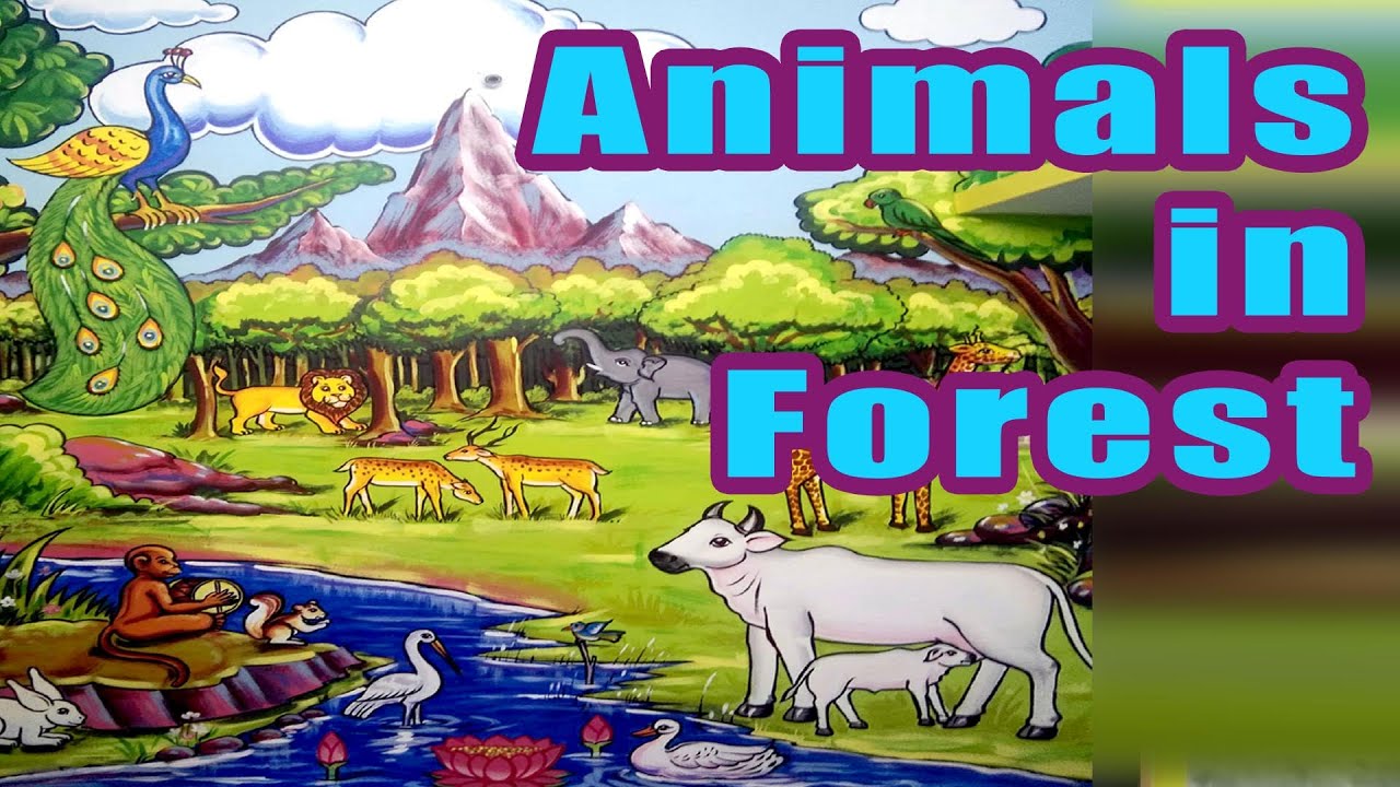 #ANIMALS IN FOREST #PAINTING / ULTIMA ACRYLIC PAINT / HOME DECOR PAIINTING / @balajarts