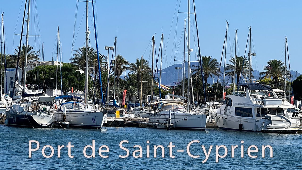 Walk to the port of Saint Cyprien France