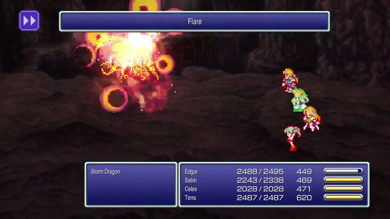 Final Fantasy VI Pixel Remaster | Boss: Storm Dragon