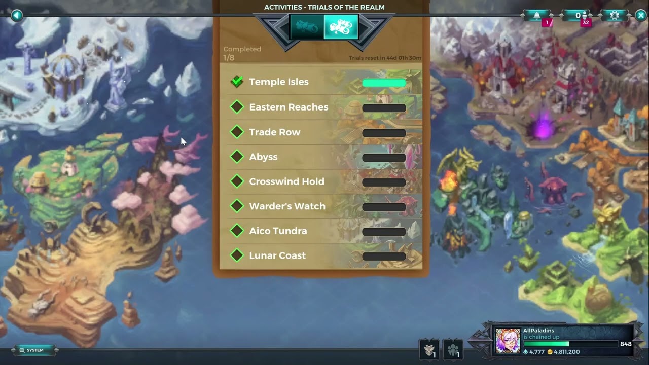 Paladins 7.1 Trails of the Realm 2 All Rewards, Challenges, Regions and New UI Changes