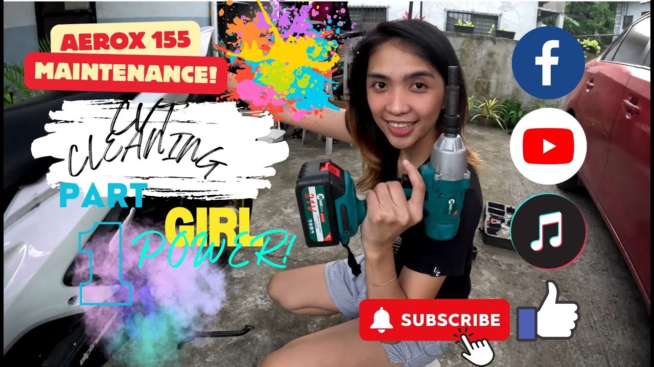 GIRL POWER! AEROX MAINTENANCE - CVT CLEANING - DIY!