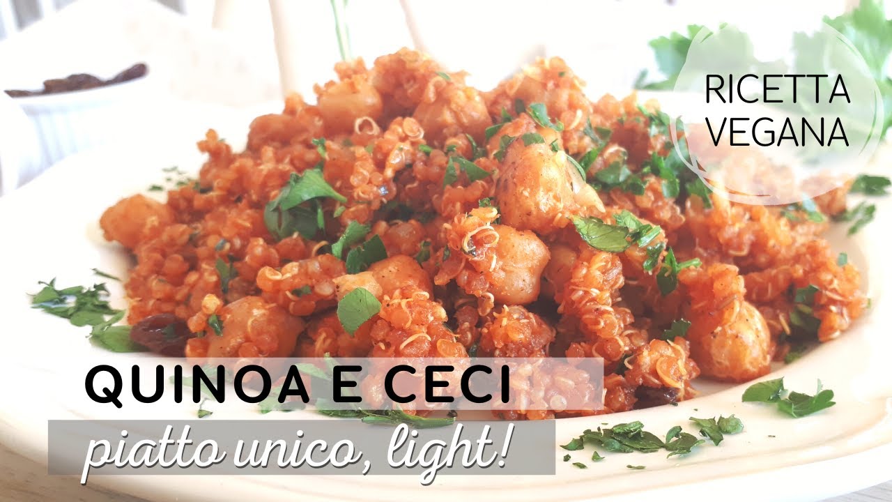 Quinoa e Ceci in Padella | Ricetta Vegana Veloce, Light e Super Gustosa! 🌱✨