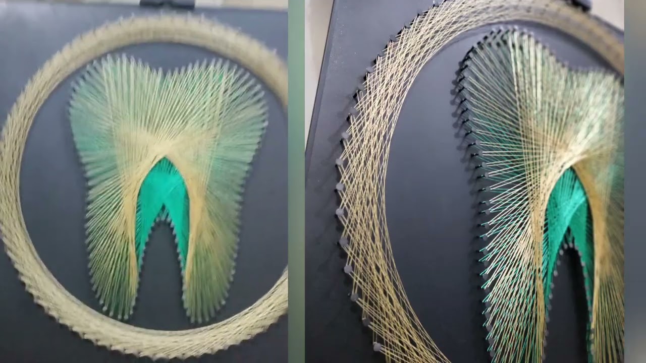 Dental Clinic Decor Inspiration | String Art Wall Hanging | Dental Clinic Wall Hanging 20
