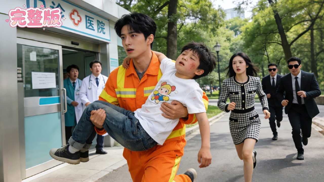 流浪兒昏倒街頭無人問津，只有窮清潔工沖上前抱起送醫！誰料孩子竟是總裁失蹤多年的親生骨肉！隔天怒砸十億謝禮，命運徹底翻盤！ #霸总 #甜寵 #愛情 #短劇 #總裁 #灰姑娘 #追妻火葬场