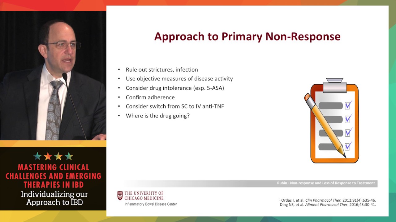 Understanding non-response and loss of response in IBD: Which is it and when do we change classes?