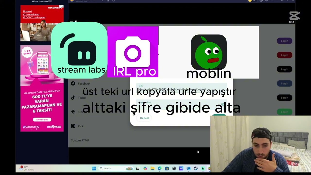 in real life IRL yayını, telefondan canlı yayın nasıl yapılır? #kick #canlıyayın #nasılyapılır #irl