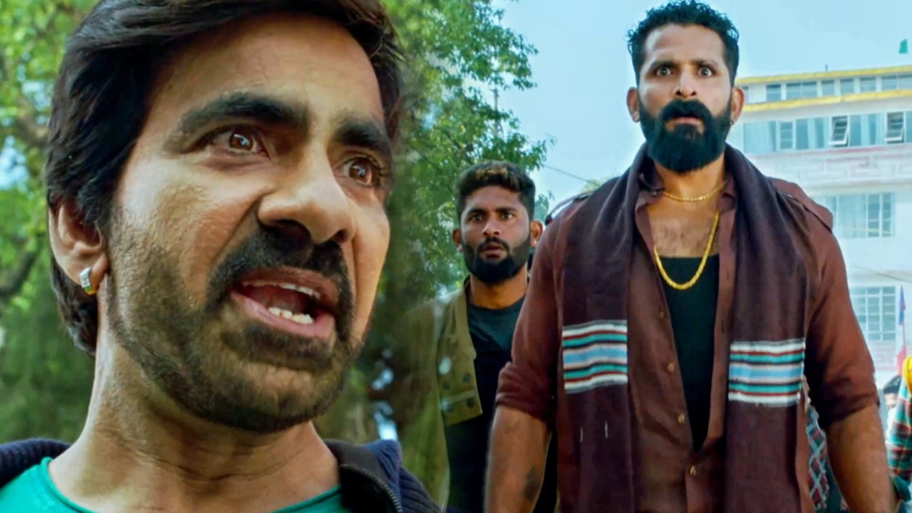 अंधे होने के बाद भी रवि तेजा ने गुंडो की जमकर पिटाई की l Raja The Great Movie Best Scene