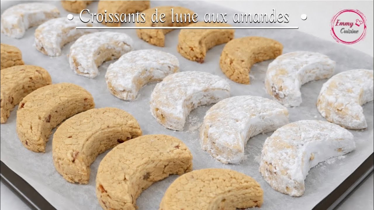 Croissants de Lune aux Amandes ✨Biscuits qui Fondent en Bouche