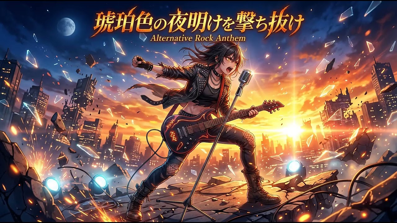 🎧AI Anime Music | 琥珀色の夜明けを撃ち抜け | NEXTERZ🎶