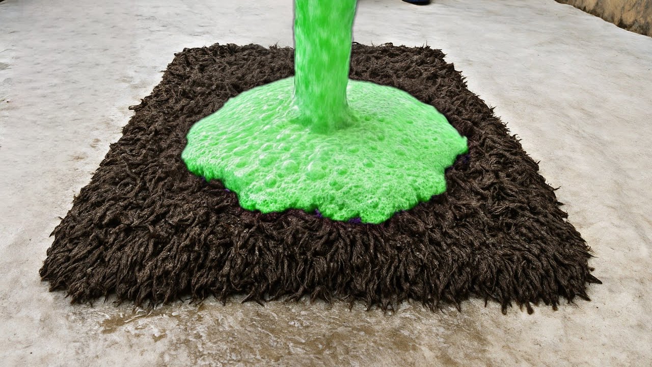 Unbelievable Shaggy Rug Cleaning ASMR ! | Satisfying deep cleaning carpet