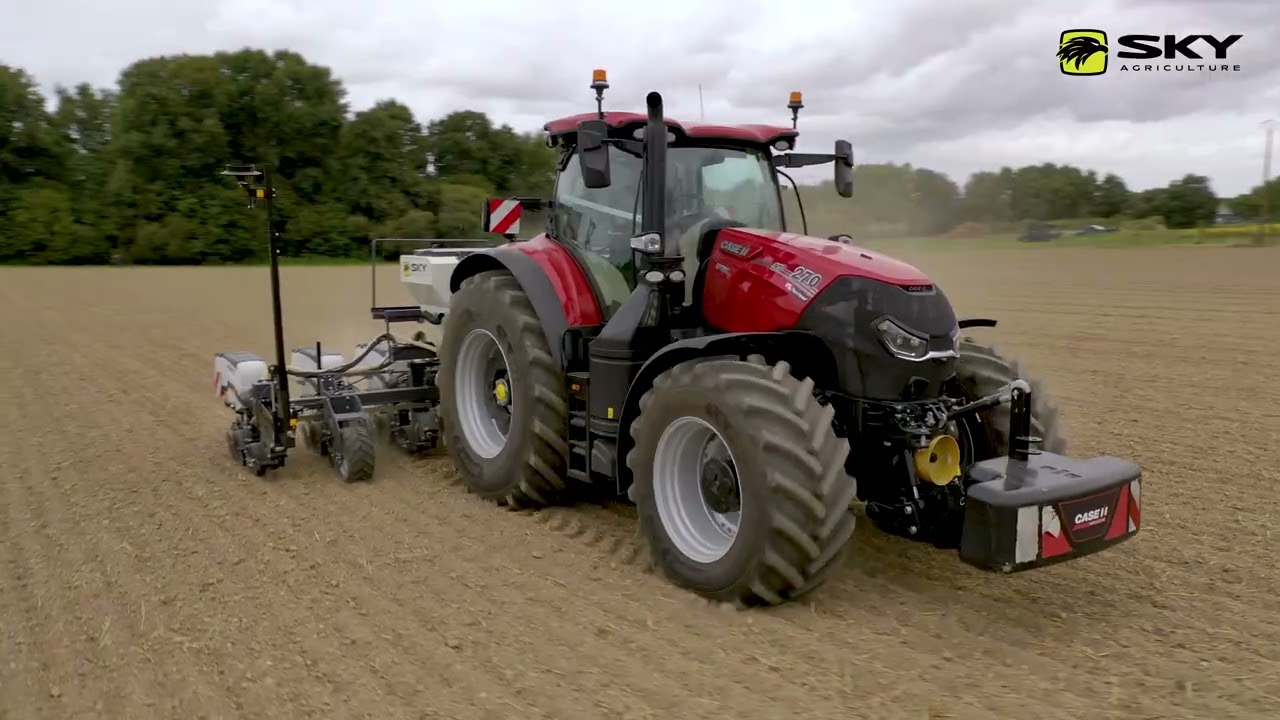 🦅 SKY AGRICULTURE : Semoir Monograine SONIC - T&eacute;lescopique 8 Rangs