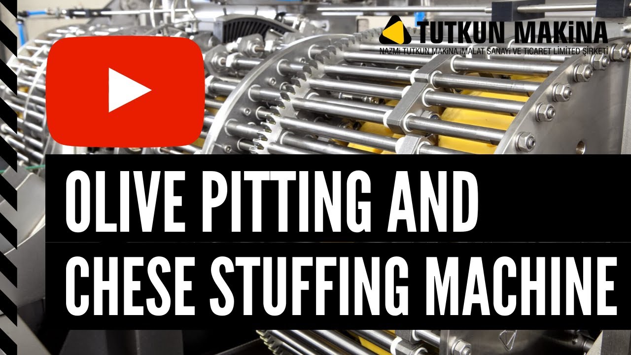 Olive pitting and cheese stuffing machine / Zeytin çekirdeği çıkartma ve peynir doldurma makinası...