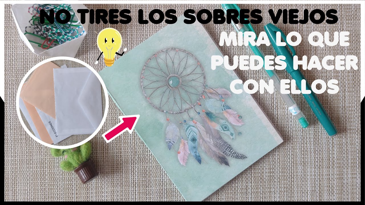 Cómo hacer un Álbum con sobres ✉️ reciclados ♻️