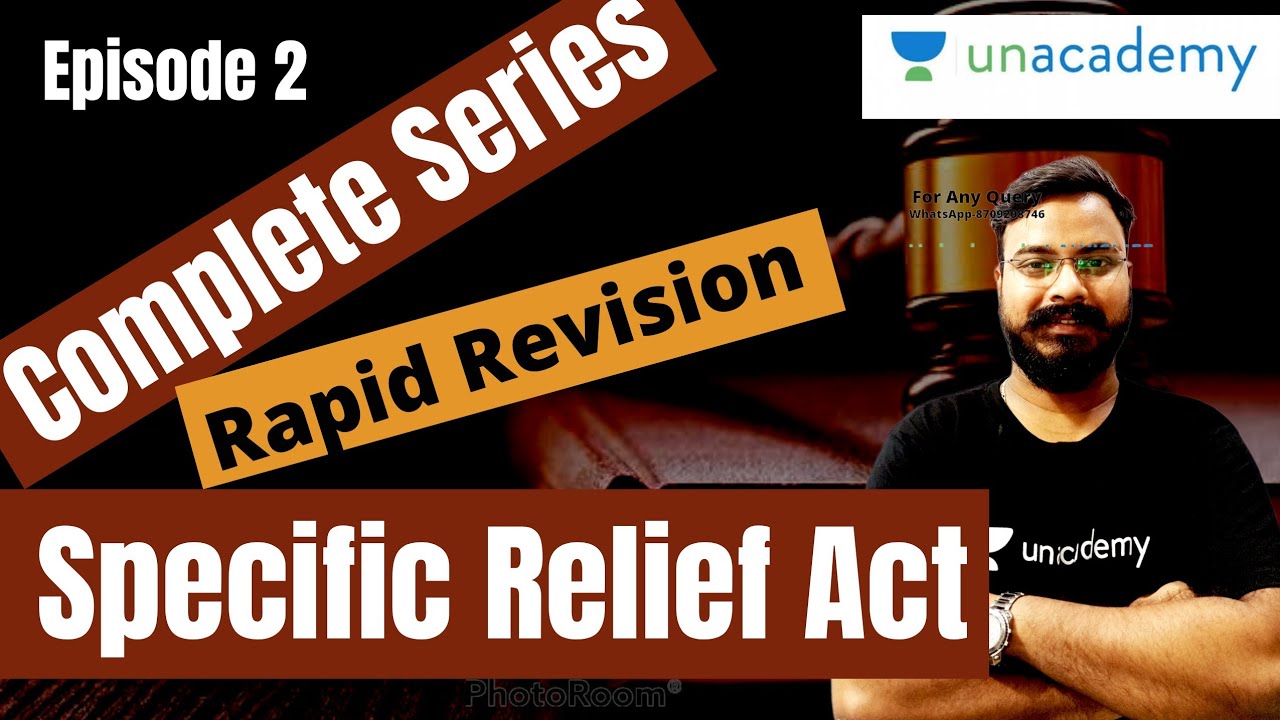 Rapid Revision Series Of Specific Relief Act 1963 By Sonu Sir