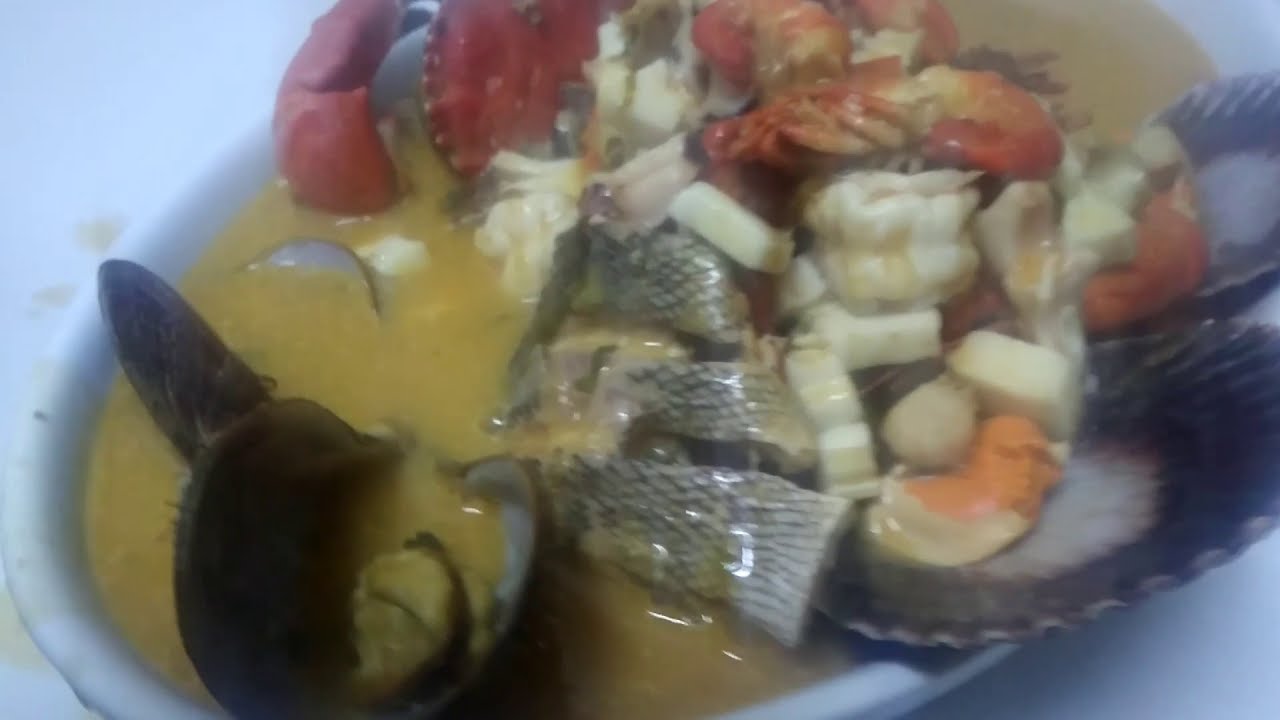 PARIHUELA [CON PESCADO Y MARISCOS]  ¡Receta Peruana!!