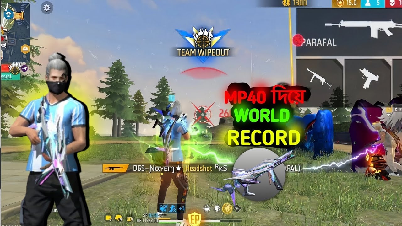 27 KILL total 😡 PARAFAL+MP40 99% Headshot   Rate 💥 I Region Lobby Full Gameplay I  x6 pro Free Fire.