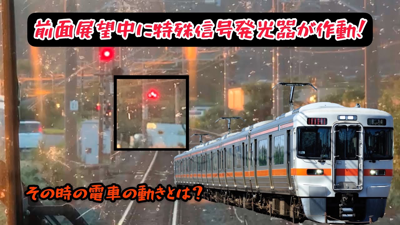 【緊急停車】踏切障害物検知装置発動の瞬間！（緊急停車までノーカット）