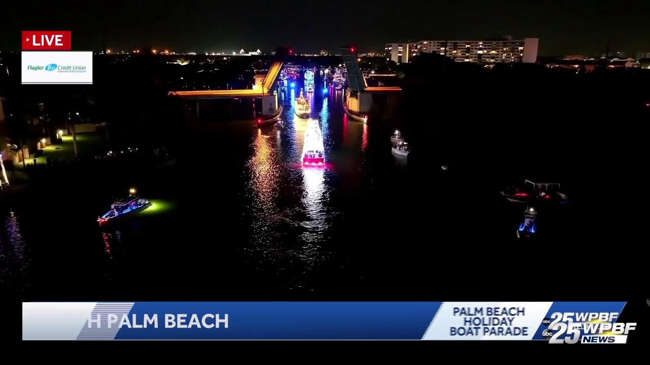 LIVE: Watch festive boats light up the Intracoastal Waterway at 31st Annual Holiday Boat Parade