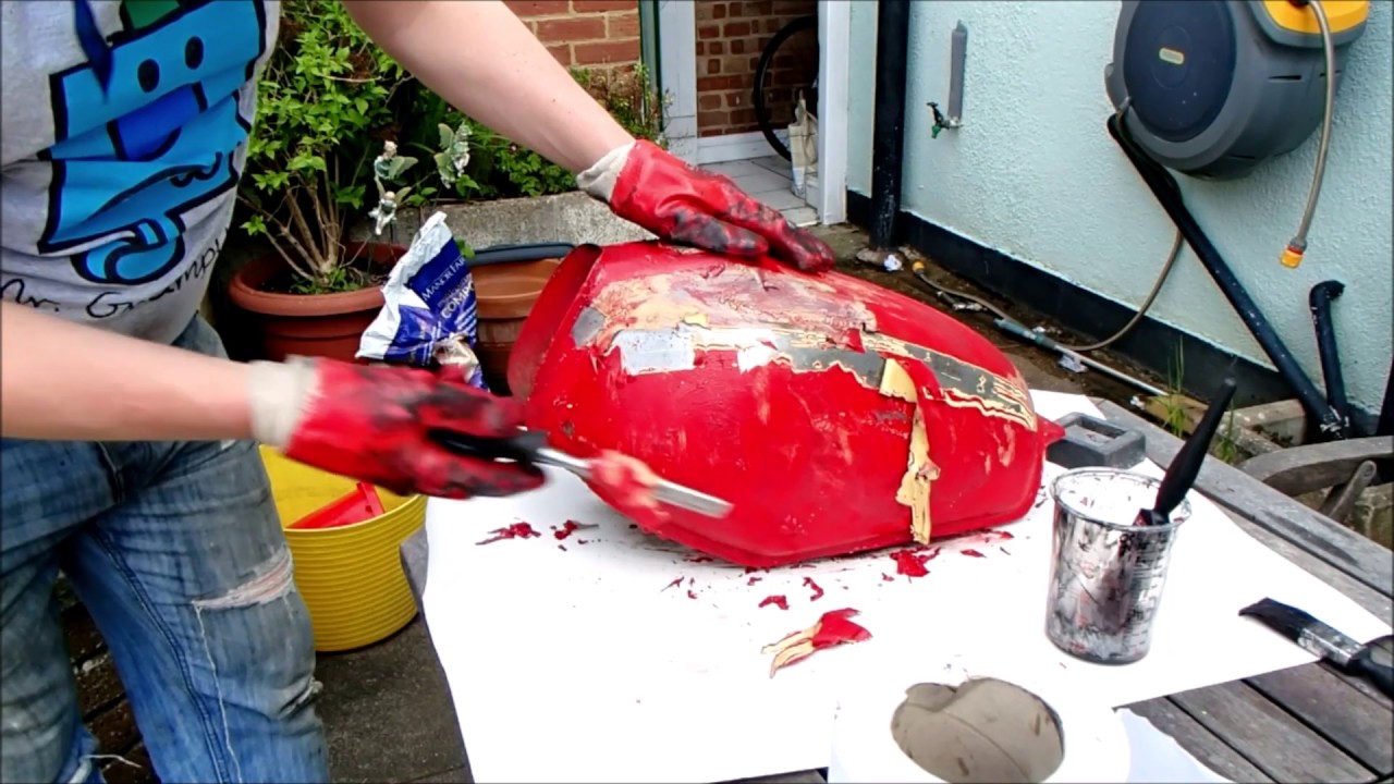Honda xl250s restoration pt-58 fuel tank and plastics pt-1